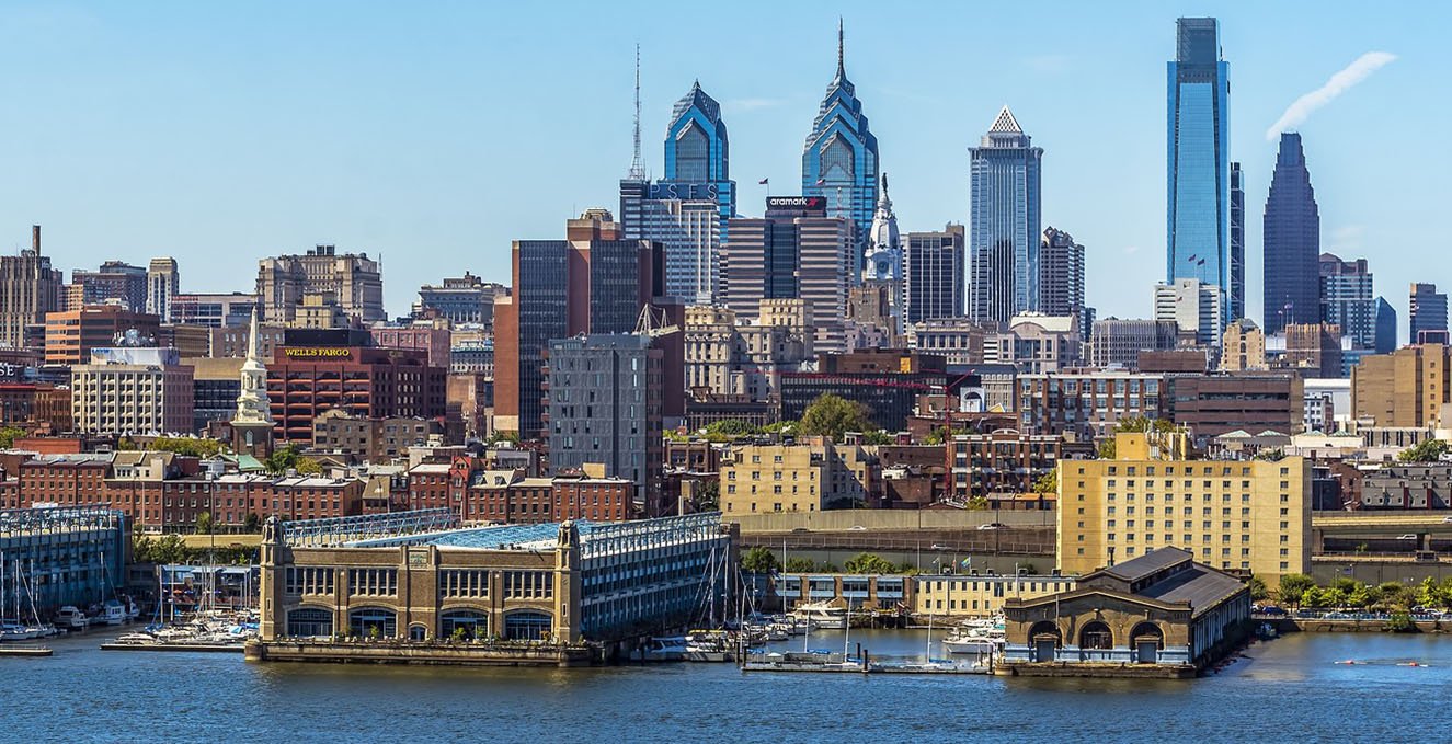 Philadelphia waterfront and skyline